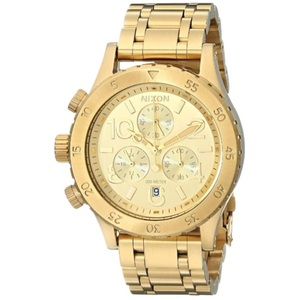 Nixon gold 42-20 chrono watch